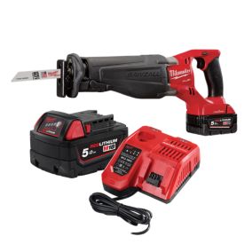 18V 5Ah Li-ion Cordless Reciprocating saw bundle - Week hire