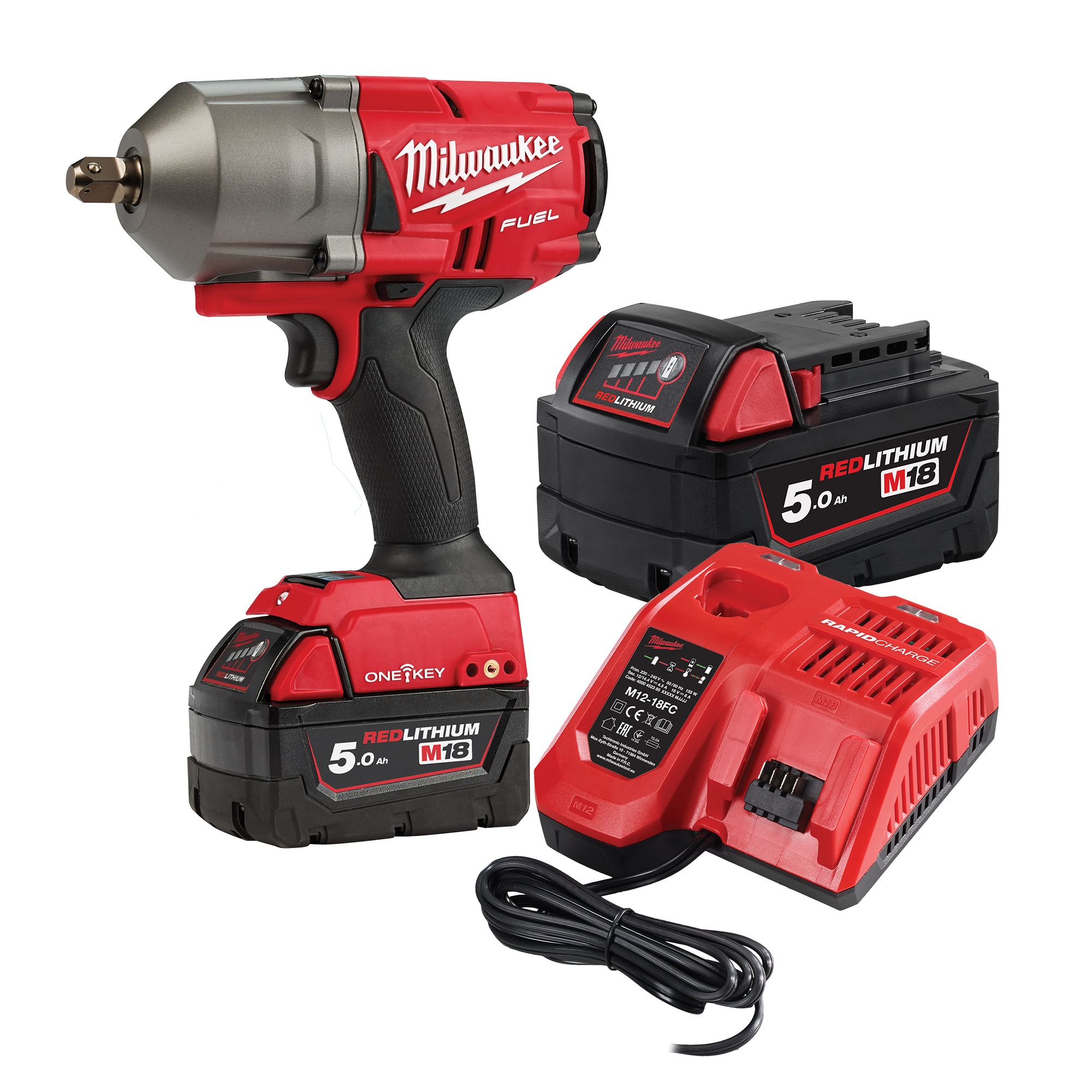 18V Li-ion Cordless Impact wrench bundle - Week hire