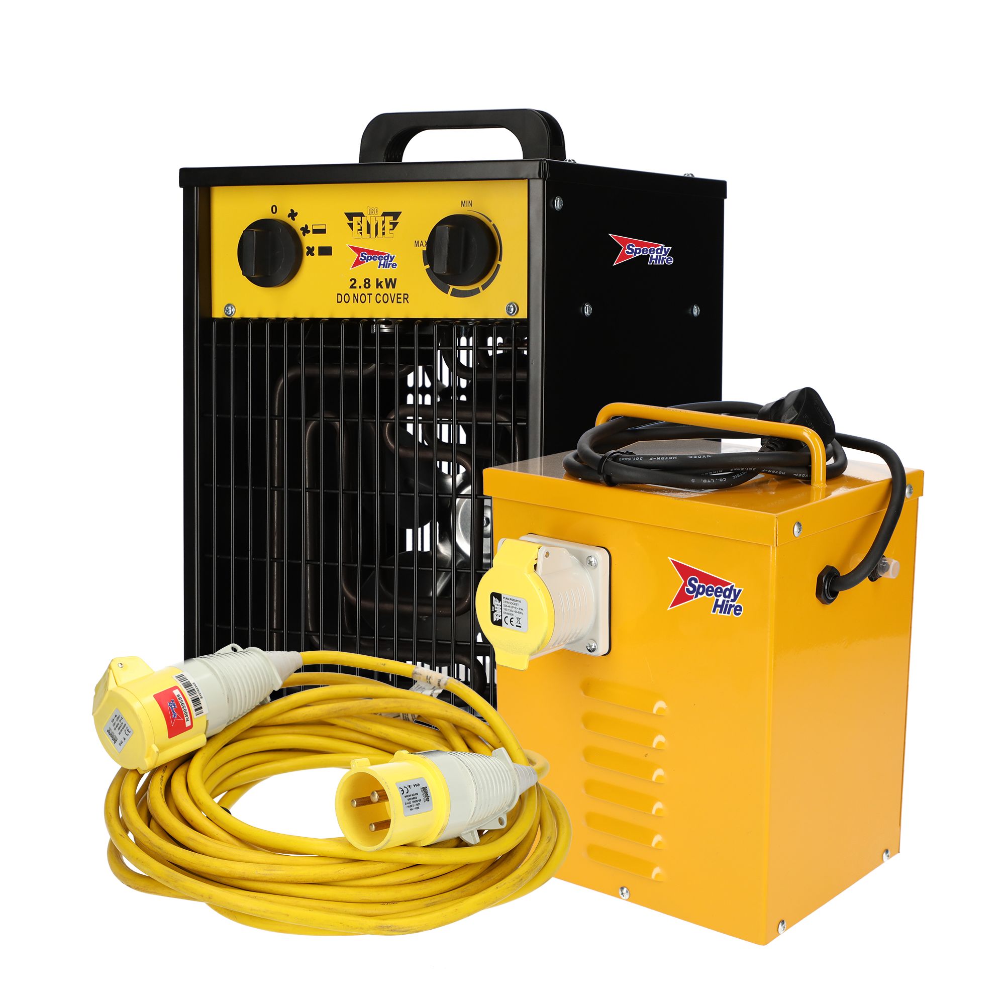 2.8kW 240V Fan heater bundle - Week hire