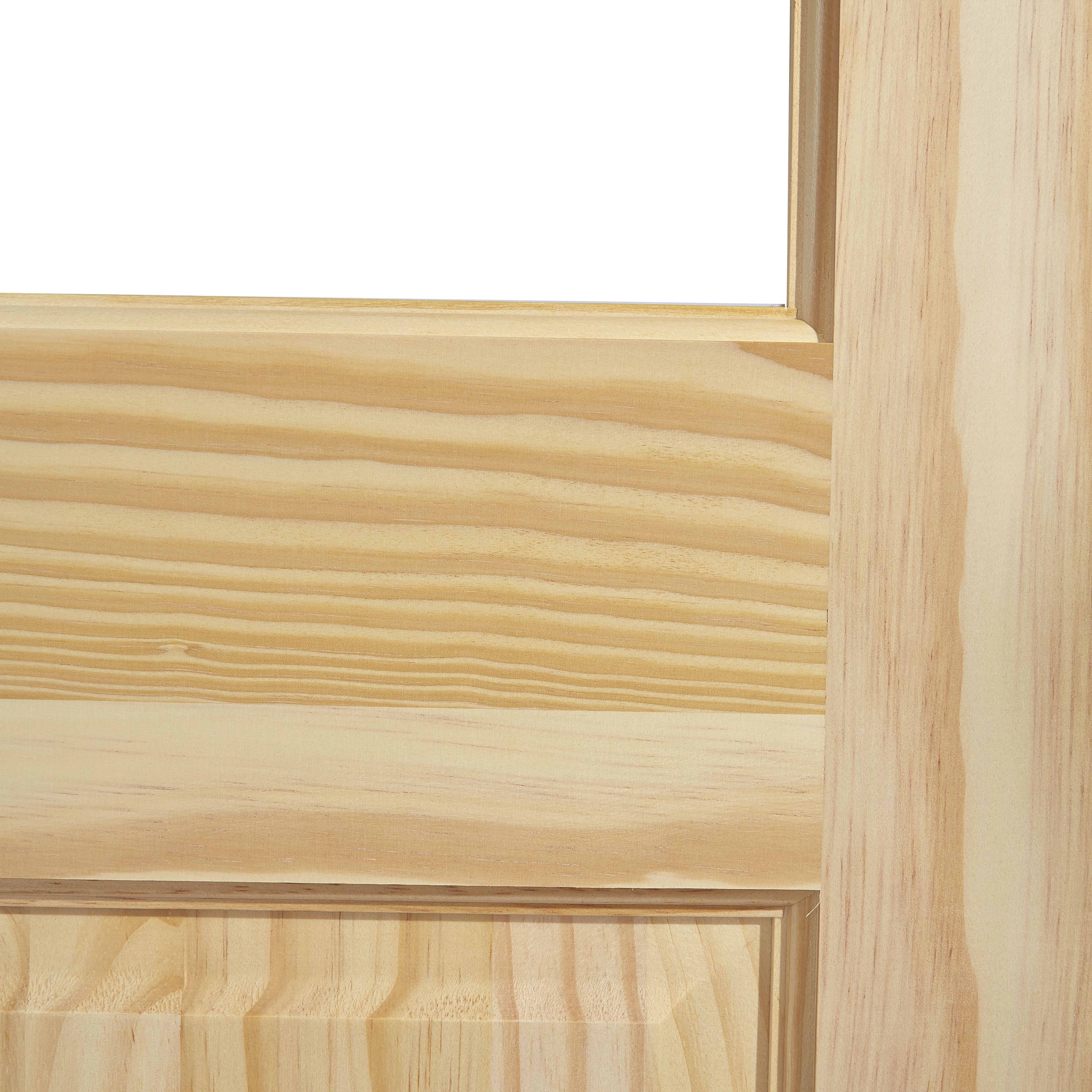 2 panel 6 Lite Glazed Internal Door, (H)1981mm (W)838mm (T)35mm
