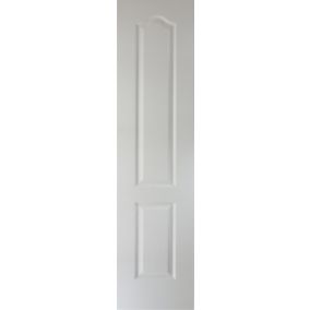 2 panel Archtop Patterned Unglazed White Internal Cupboard Door, (H)1981mm (W)457mm (T)35mm