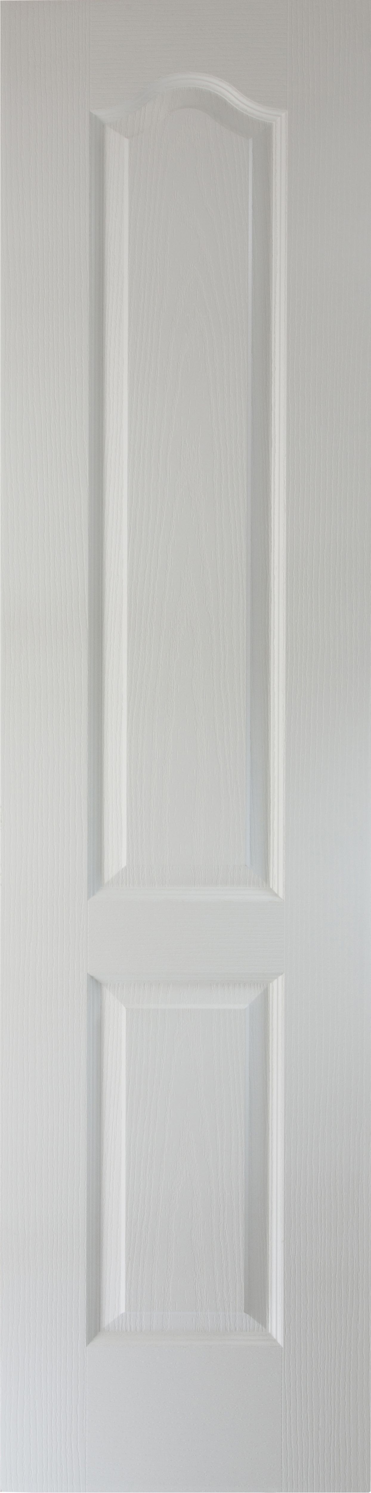 2 panel Archtop Unglazed Arched White Internal Door, (H)1981mm (W)457mm (T)35mm