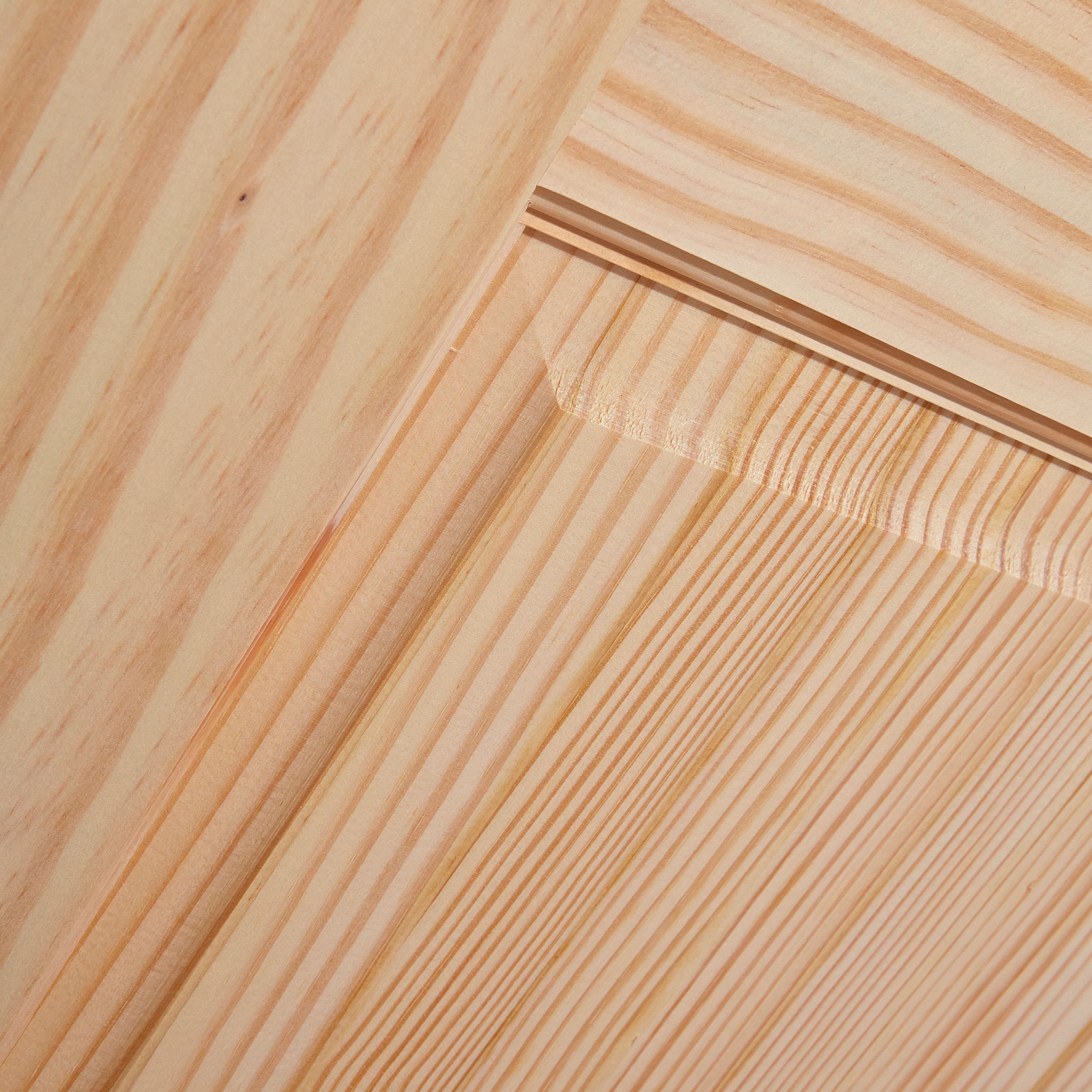 2 panel Clear Glazed Contemporary Pine veneer Internal Clear pine Door, (H)1981mm (W)762mm (T)35mm