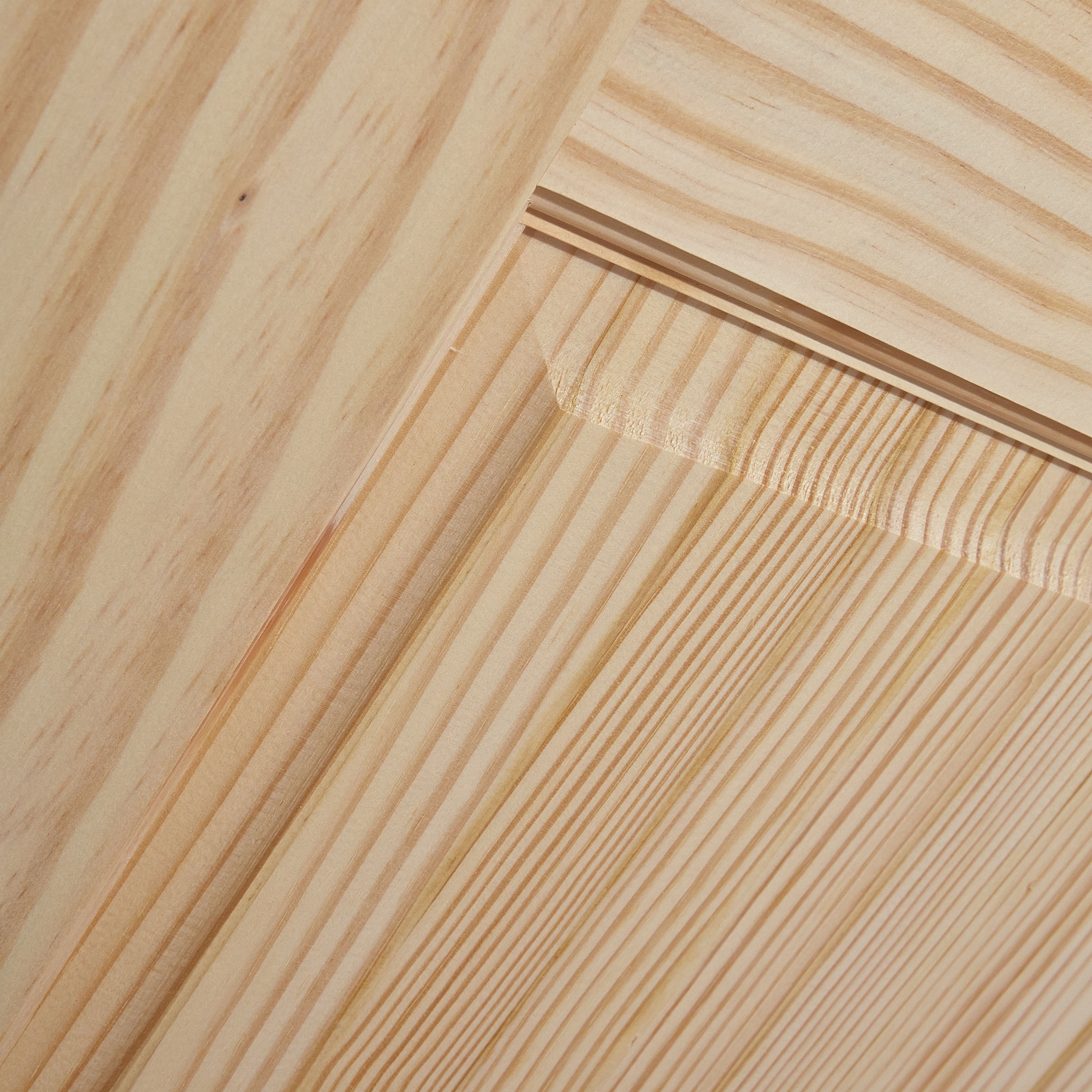 2 panel Clear Glazed Contemporary Pine veneer Internal Clear pine Door, (H)1981mm (W)838mm (T)35mm