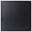 2 panel Glazed Industrial Black Powder-coated Steel Internal Sliding Door, (H)2040mm (W)830mm