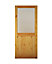 2 panel Glazed Wooden External Glass door Back door, (H)2032mm (W)813mm