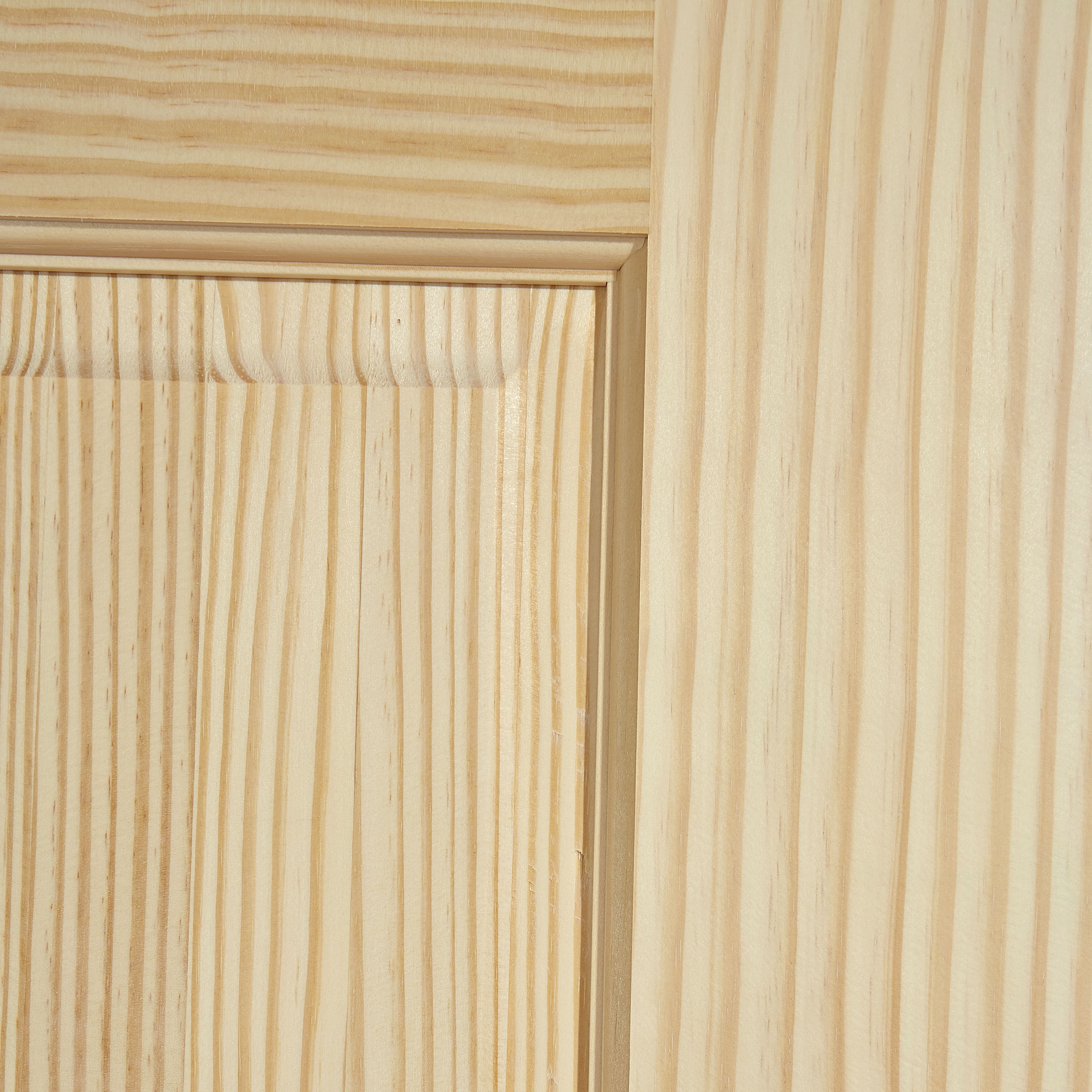 2 panel Unglazed Contemporary Pine veneer Internal Clear pine Door, (H)1981mm (W)838mm (T)35mm