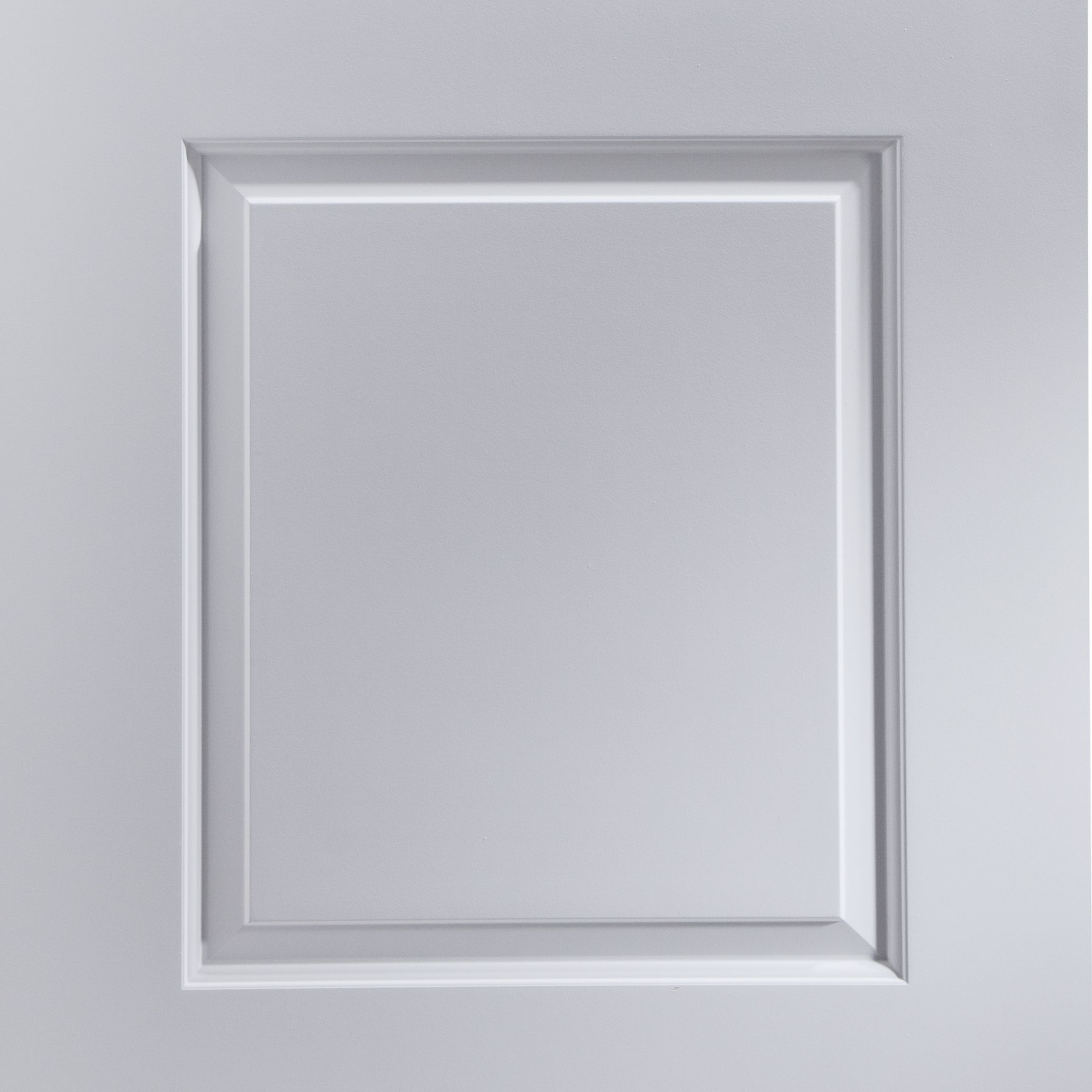 2 panel Unglazed Contemporary White Internal Door, (H)1981mm (W)838mm (T)35mm