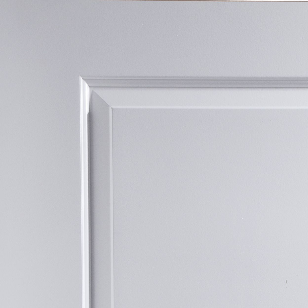 2 panel Unglazed Contemporary White Internal Door, (H)1981mm (W)838mm (T)35mm