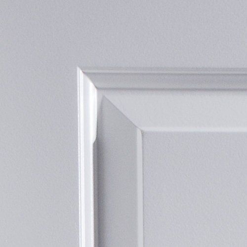 2 panel Unglazed Contemporary White Internal Door, (H)2040mm (W)726mm (T)40mm