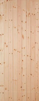 2 panel Unglazed Redwood Back door, (H)2032mm (W)813mm