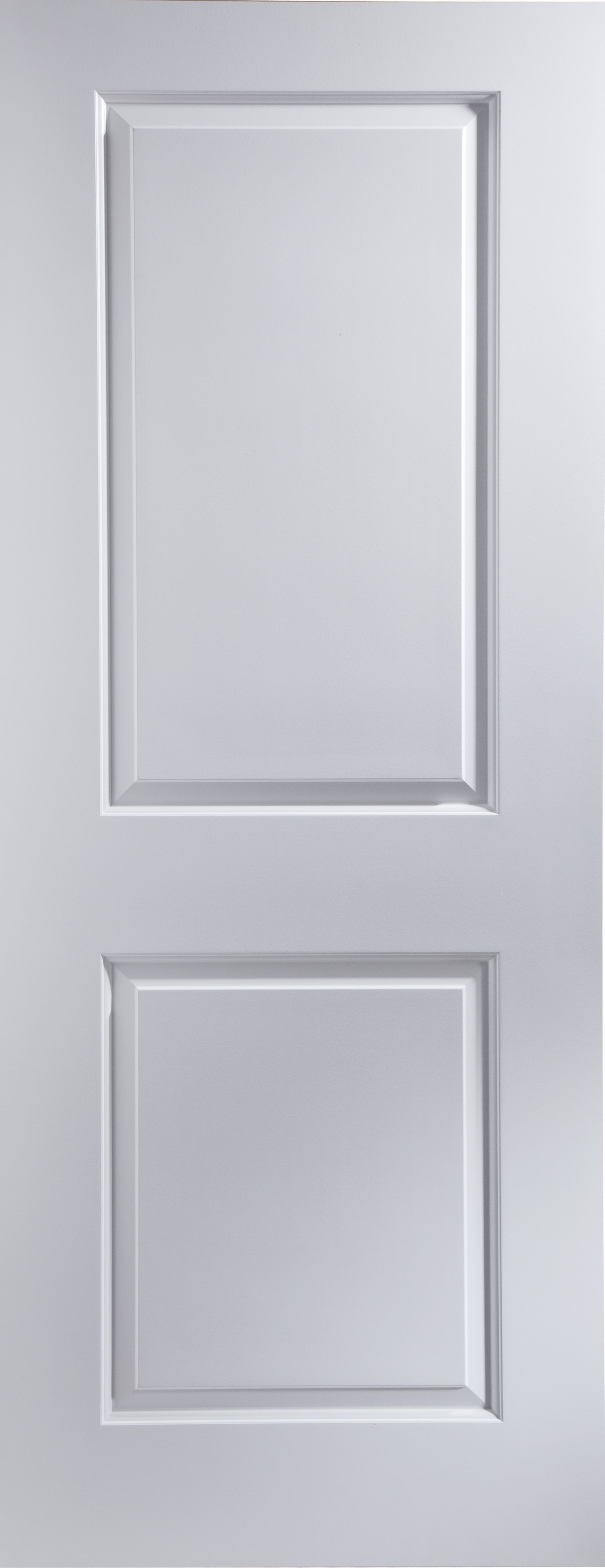 2 panel Unglazed White Internal Door, (H)1981mm (W)686mm (T)35mm