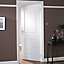 2 panel Unglazed White Internal Door, (H)1981mm (W)762mm (T)35mm