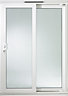 2 panes Richmond Double glazed White uPVC Reversible Sliding Patio Door panel, (H)2050mm (W)1790mm