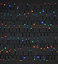 2000 Multicolour Cluster LED String lights Green cable