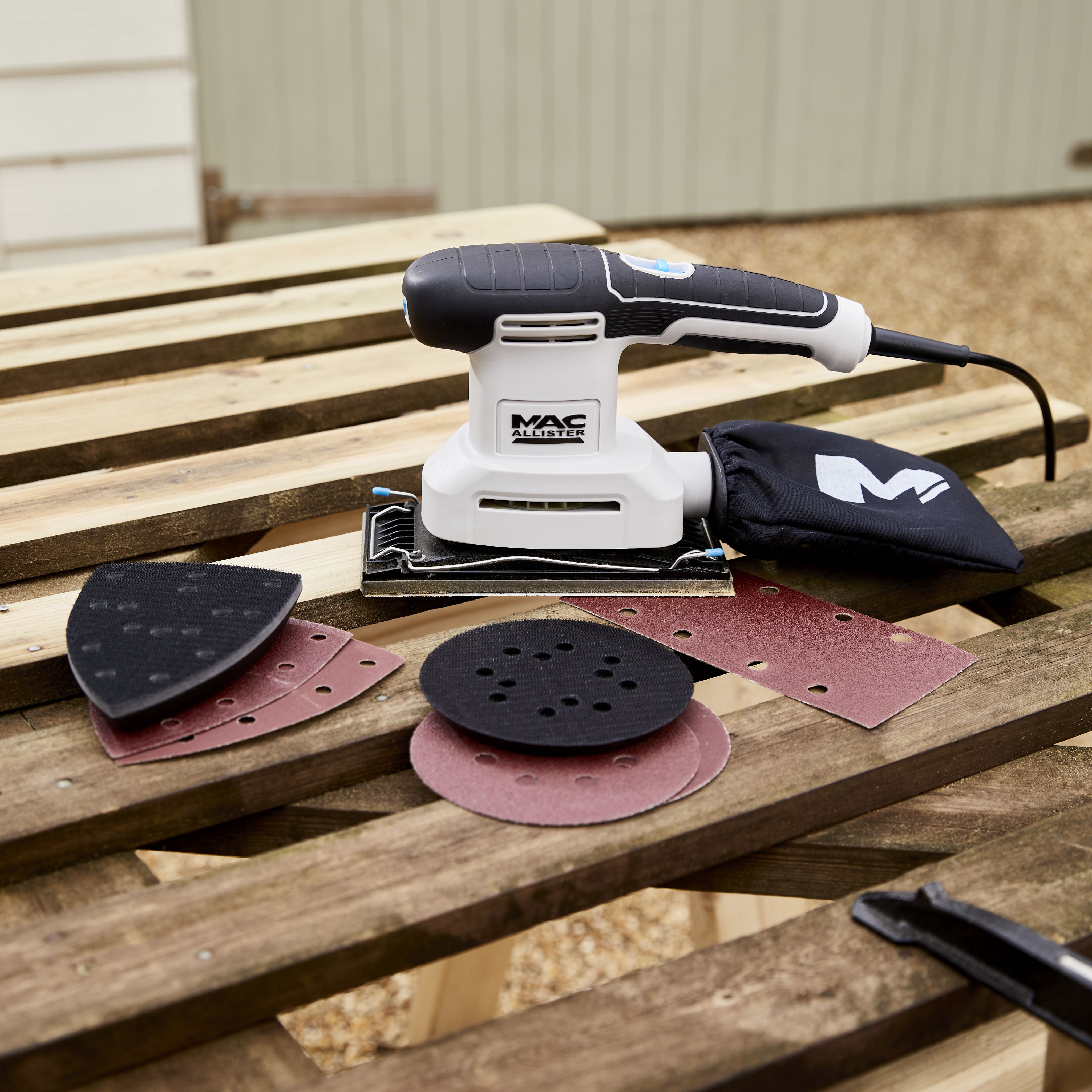 Macallister palm sander deals sheets