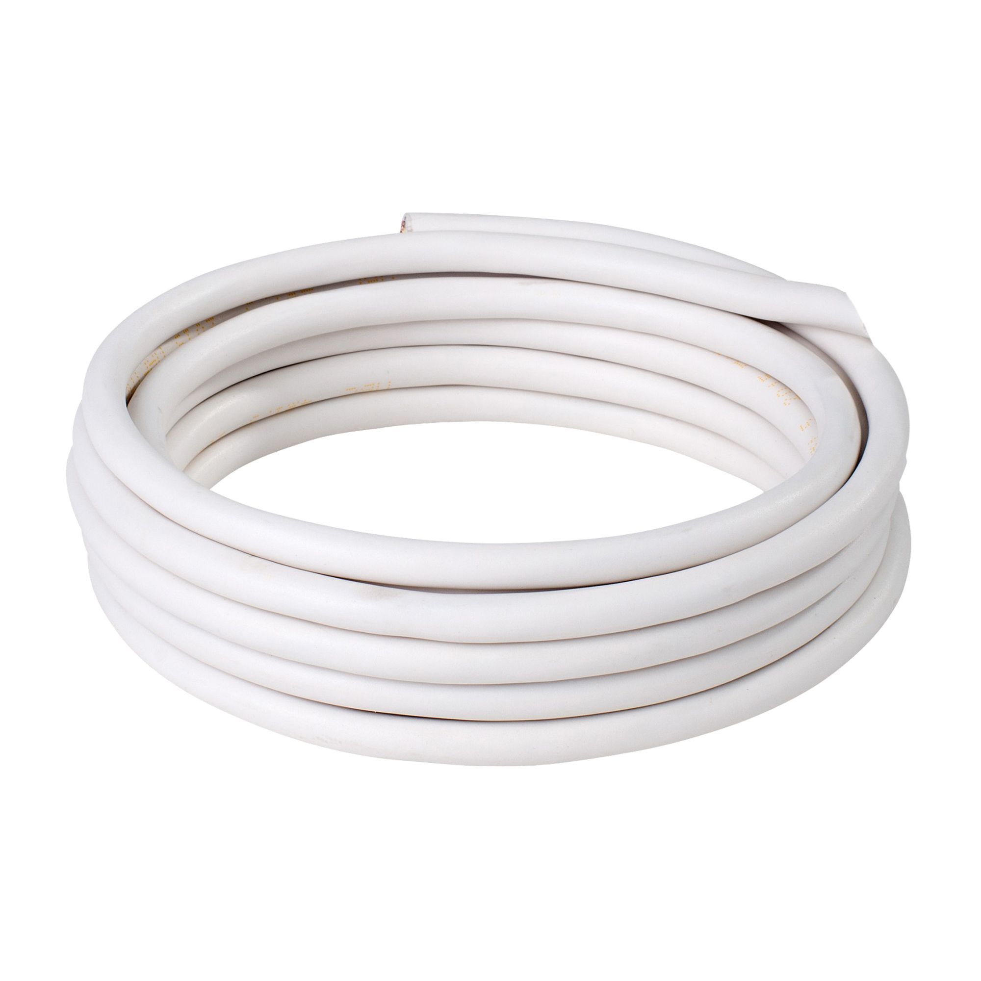 2183Y White 3-core Cable 0.75mm² x 25m