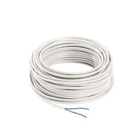 2192Y White 2-core Multi-core cable 0.75mm² x 25m