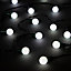 240 Ice white Berry LED String lights with Green cable