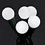 240 Ice white Berry LED String lights with Green cable