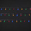 240 Multicolour LED String lights Clear cable