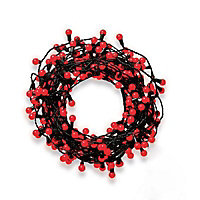240 Red Berry LED String lights with Green cable