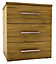3 Drawer Chest of drawers (H)705mm (W)600mm (D)500mm