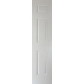 3 panel Patterned Unglazed Traditional White Internal Cupboard Door, (H)1981mm (W)457mm (T)35mm