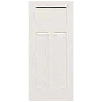 3 panel White Internal Door, (H)1981mm (W)762mm (T)35mm