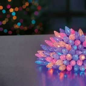 300 Multicolour Pinecone LED String lights Green cable