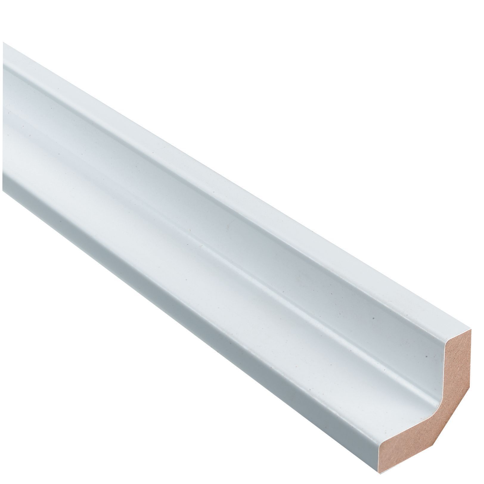 IT Kitchens Gloss White Style Base corner post, (W)57mm (H)720mm