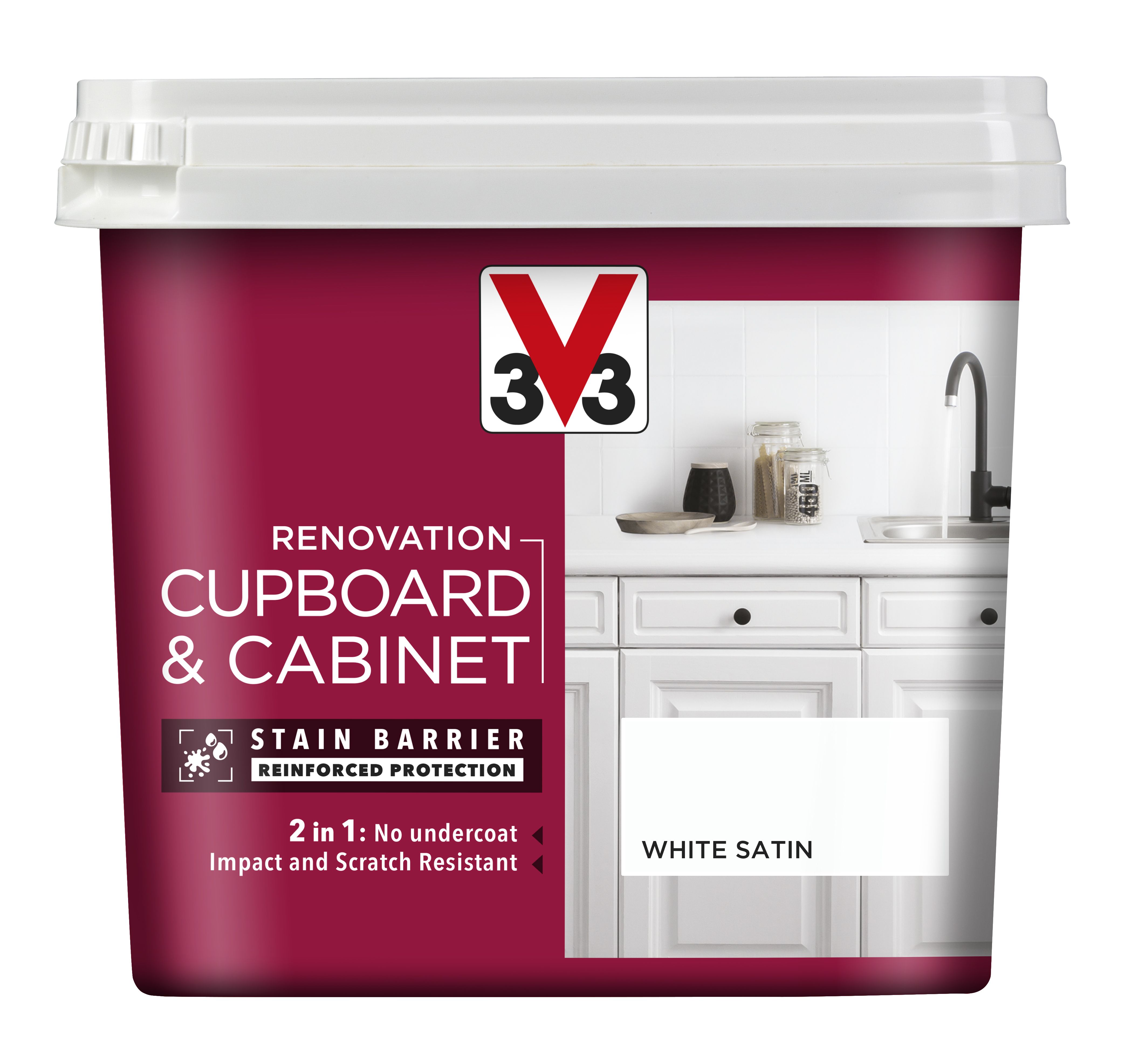 satin white cabinet paint