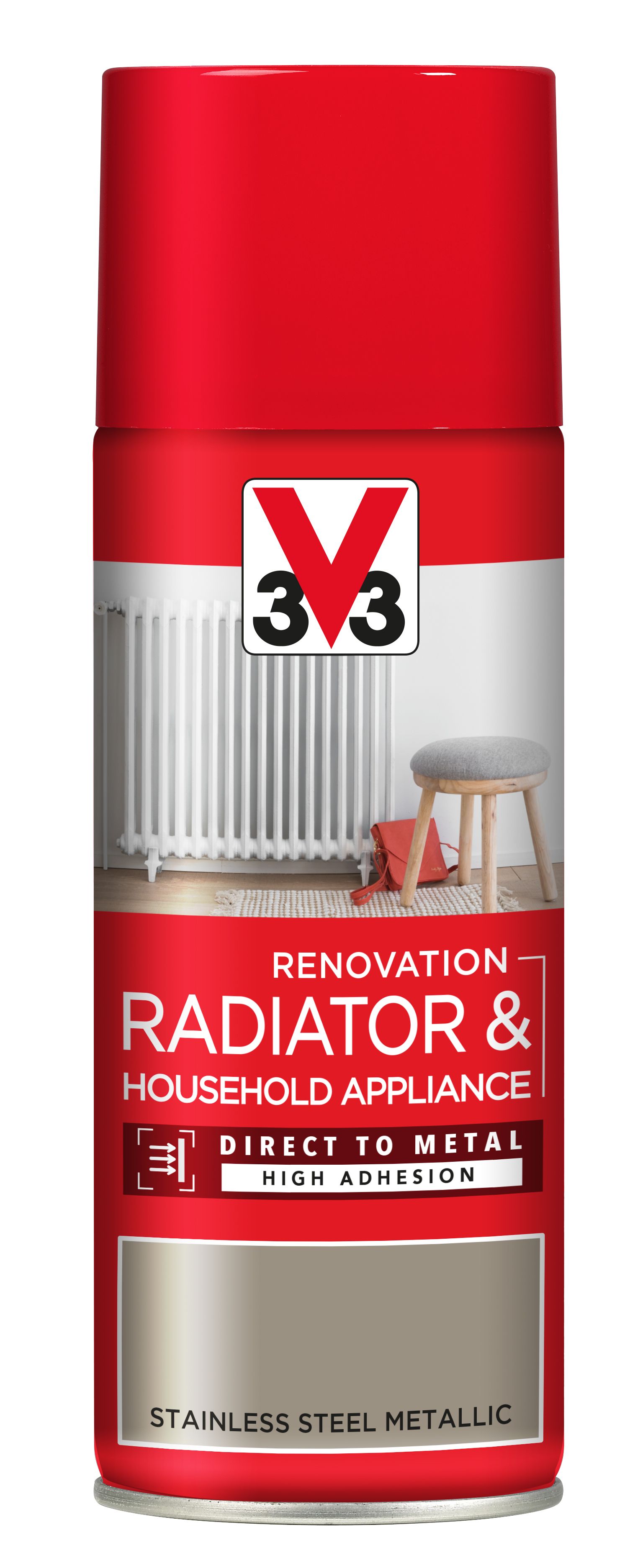 V33 Renovation Stainless steel Metallic Radiator & appliance spray