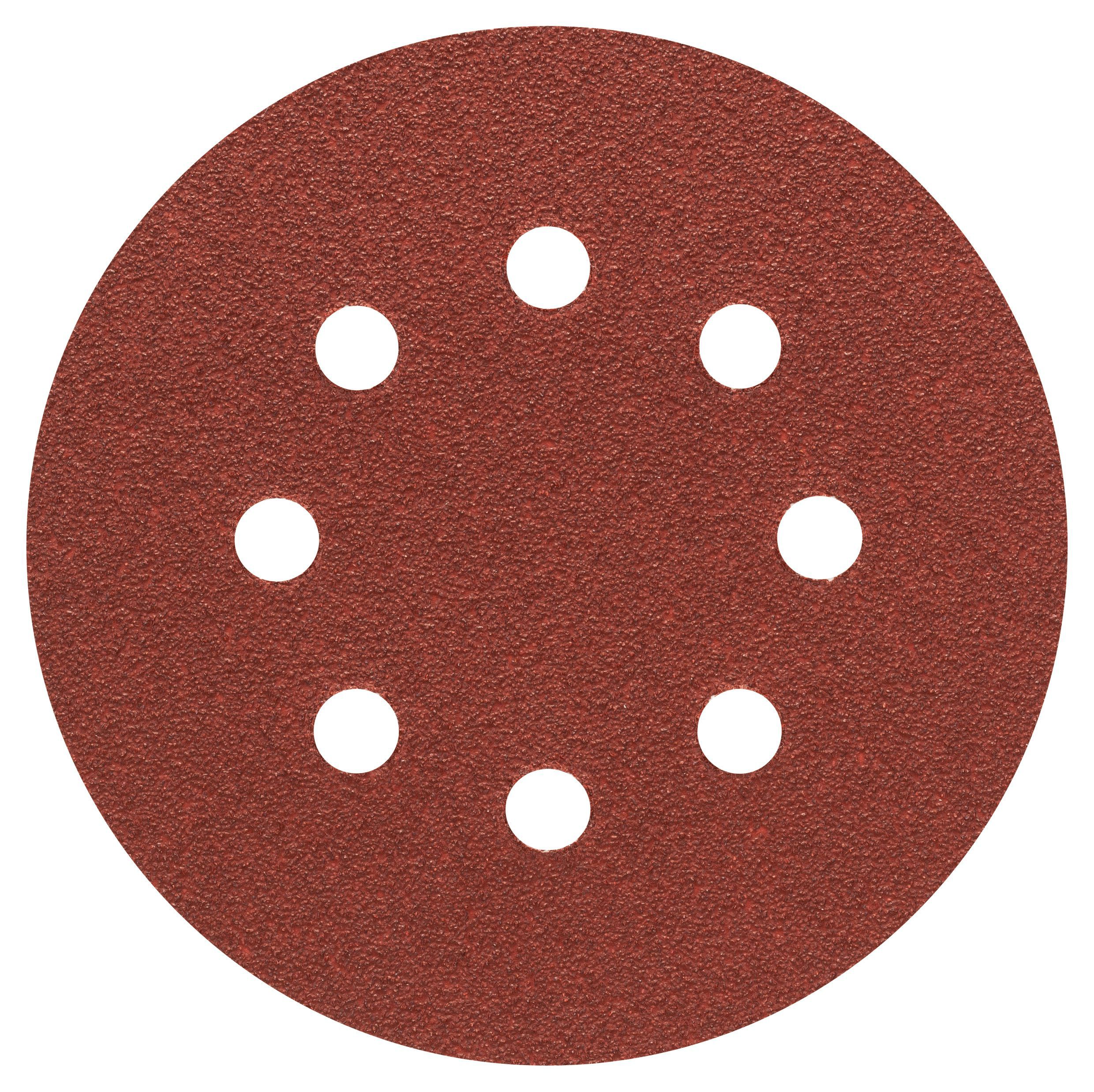 Bosch 80 grit Sanding sheet (Dia)125mm, Pack of 5 Departments DIY