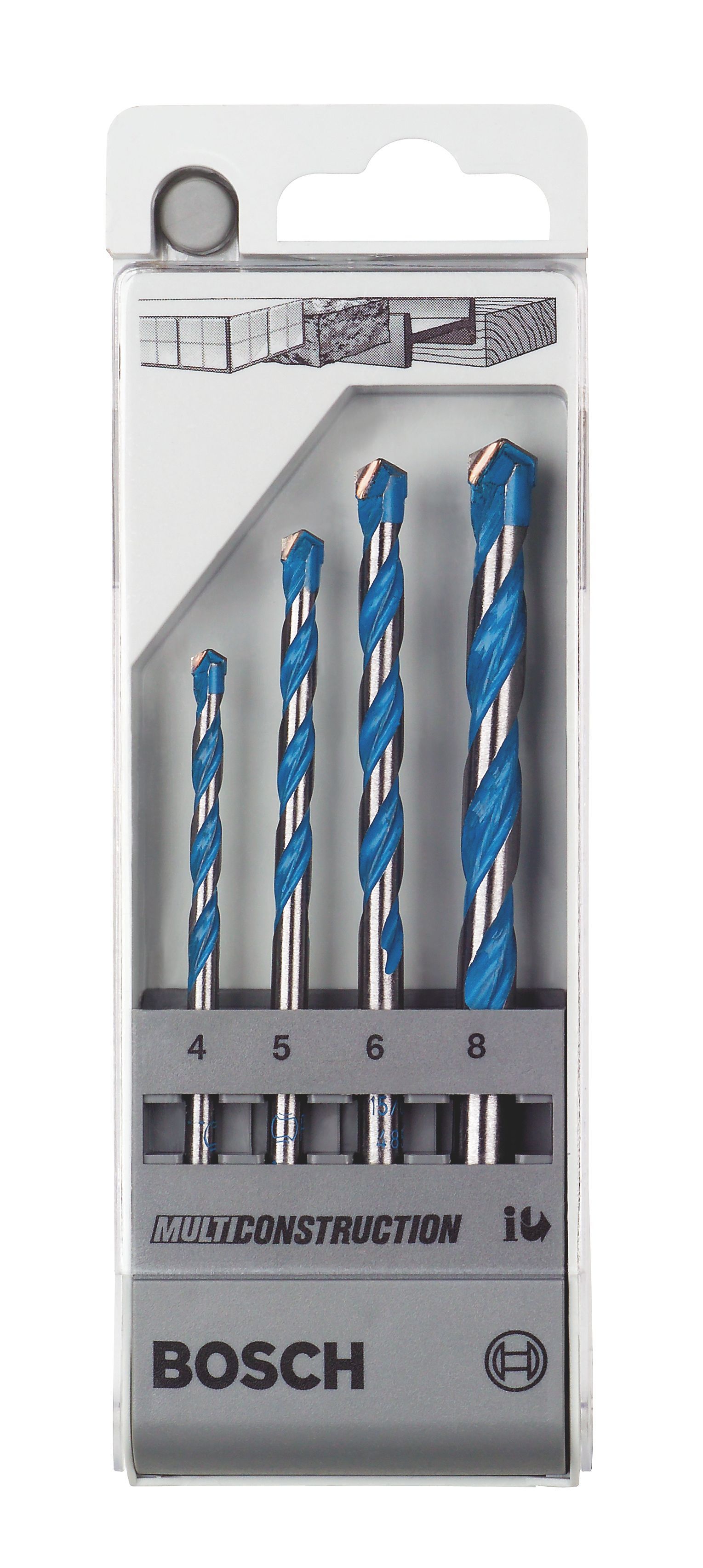 Bosch Professional 4 piece Mixed Drill bit Pack Departments DIY at B&Q