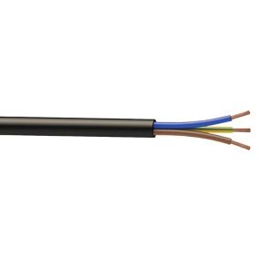 3183P Black 3-core Cable 1.5mm² x 10m