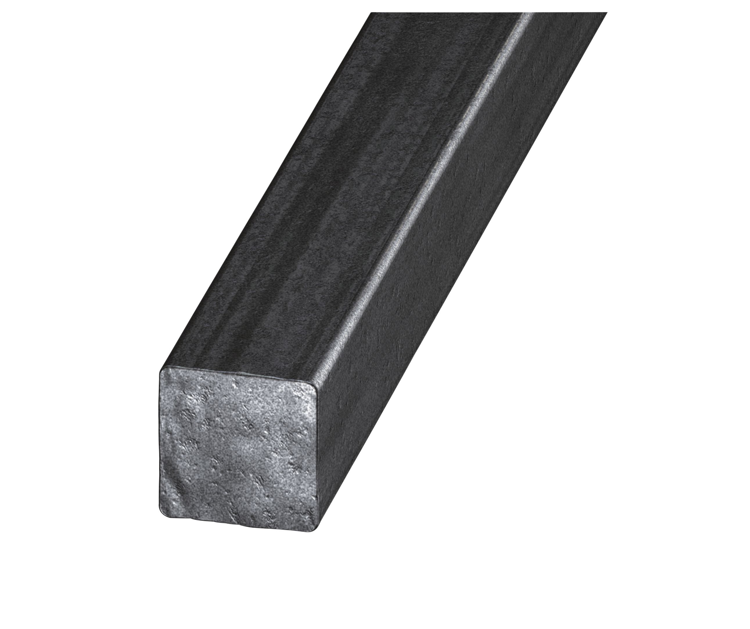 Varnished Hotrolled steel Square Bar (H)14mm (W)14mm (L)1m