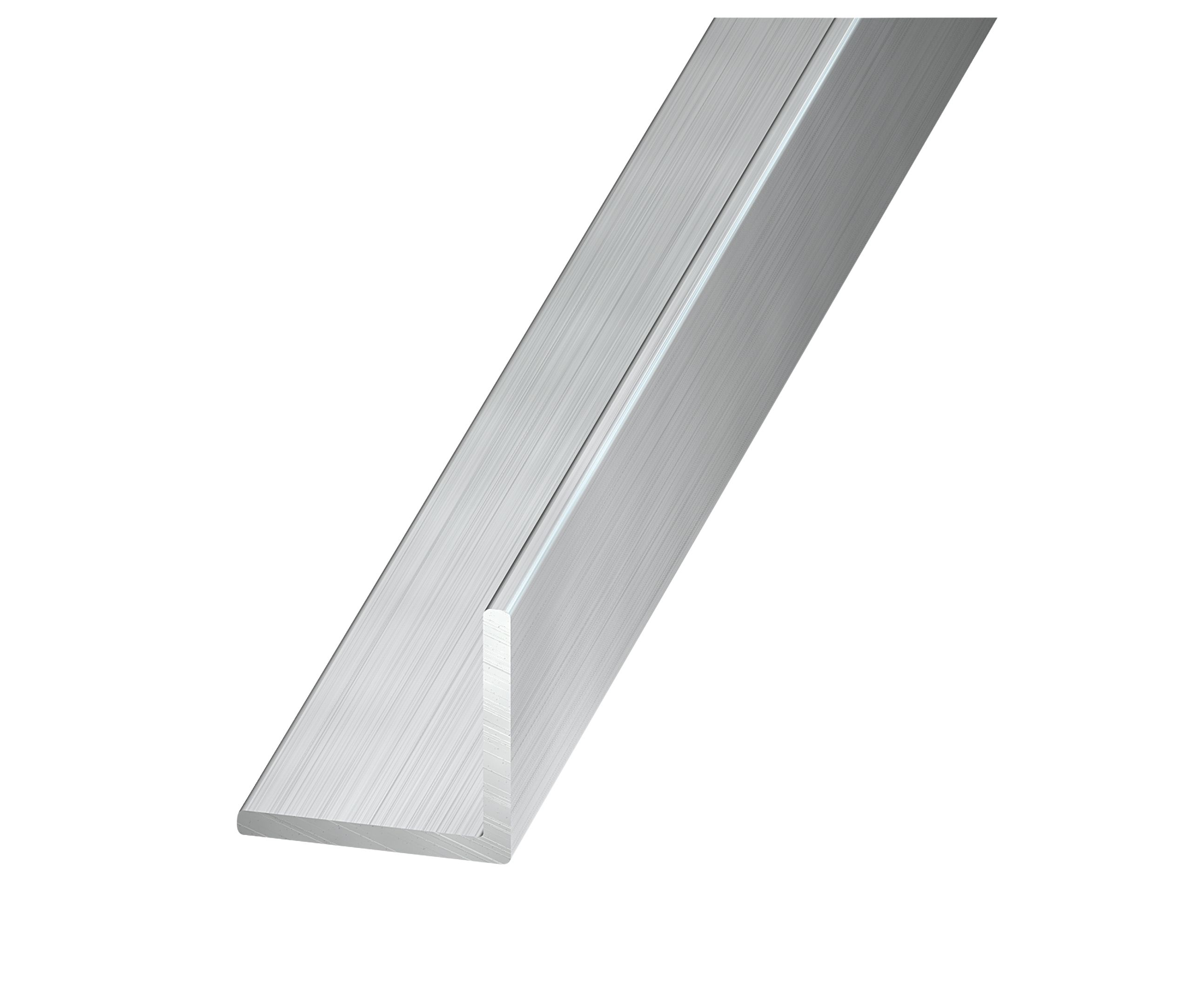 Aluminium Lshaped Equal angle (H)25mm (W)25mm (L)2.5m Departments