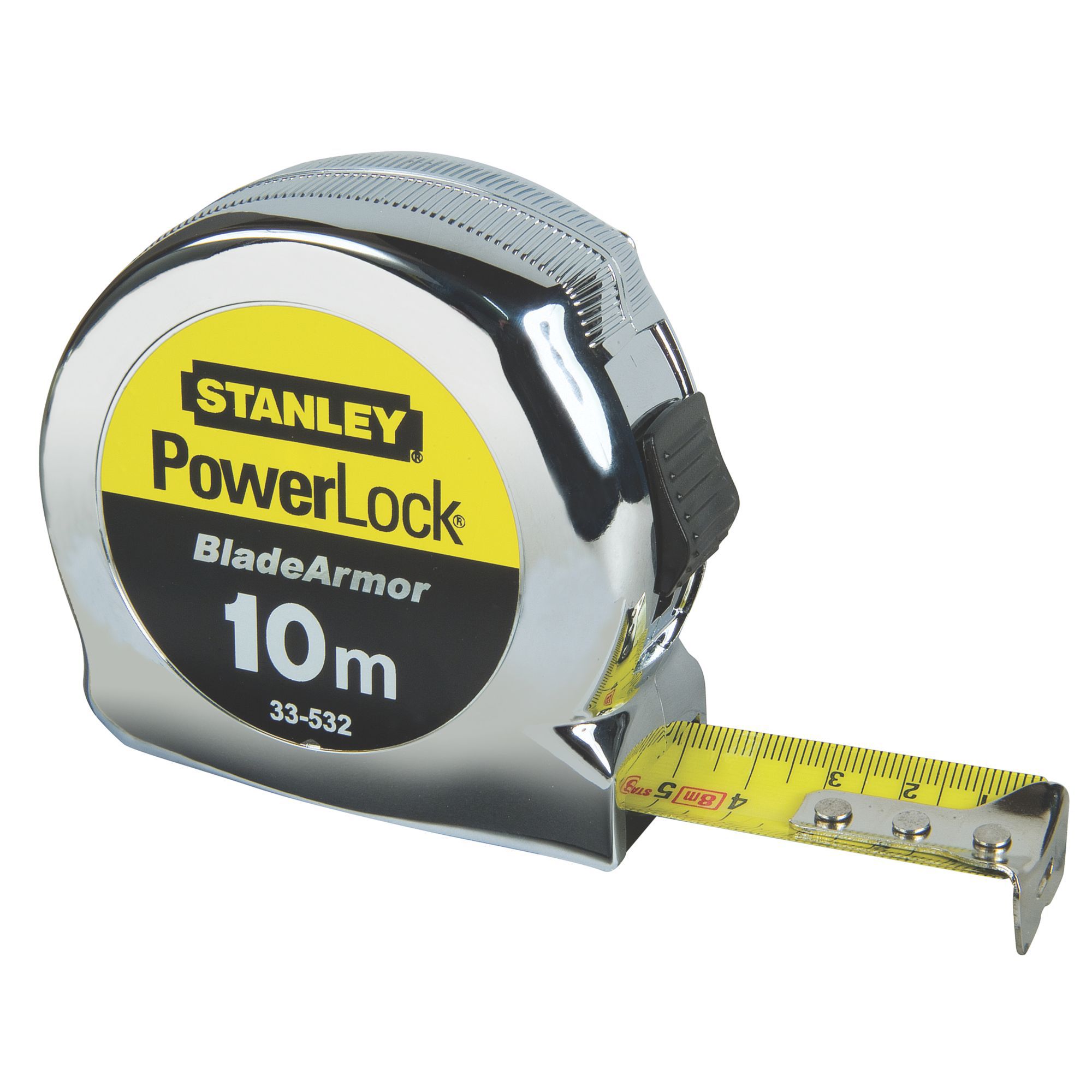 Stanley Powerlock Tape measure, 10m Departments DIY at B&Q