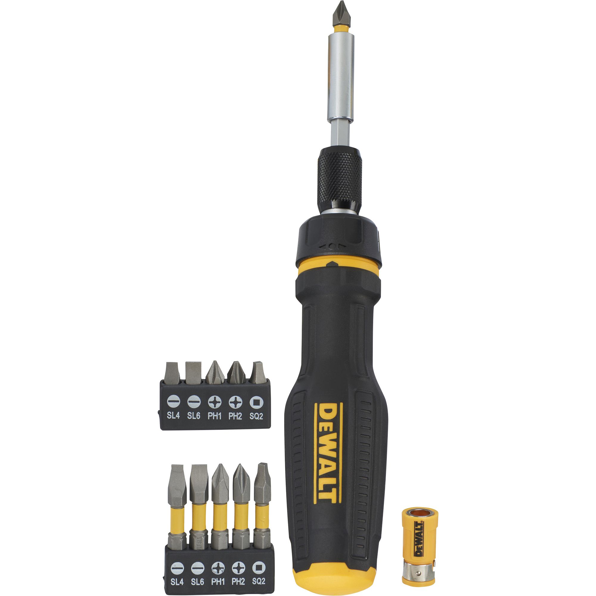 DeWalt 11 Piece Full fit telescopic ratcheting multibit screwdriver