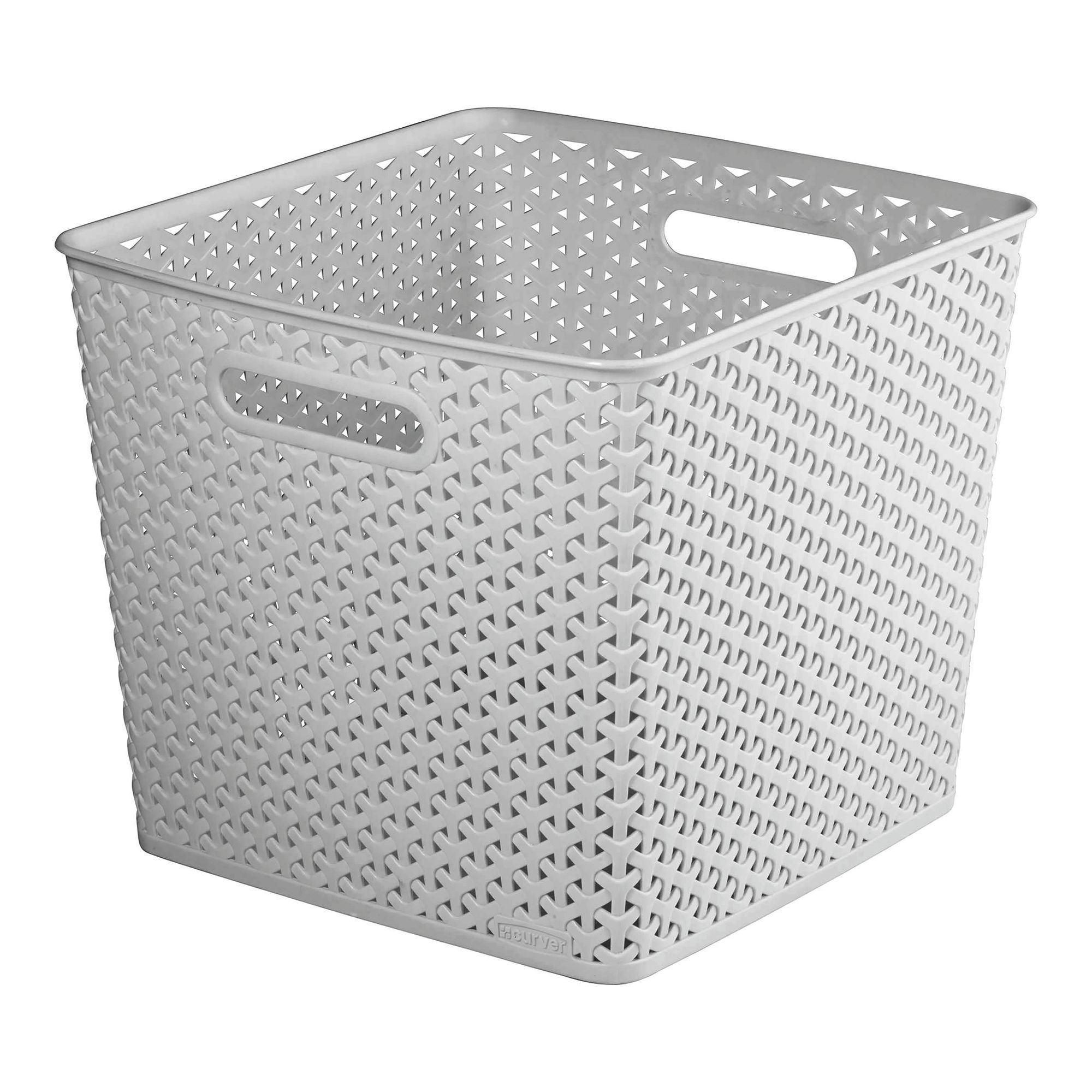 My style Grey 25L Plastic Nestable Storage basket Departments TradePoint