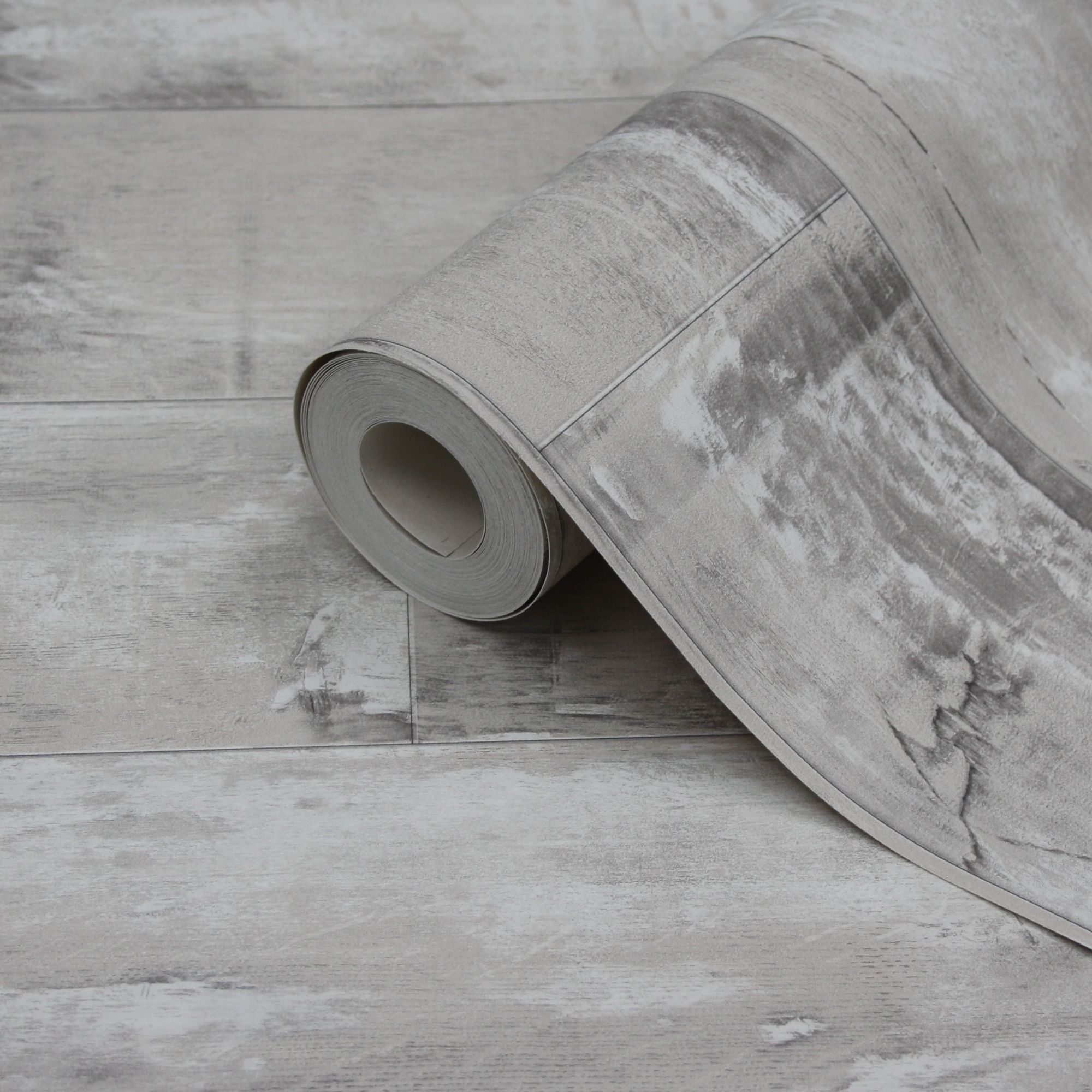 Lutece Imitation Beige  Grey Imitation Wood Effect Wallpaper  Departments  DIY at BQ