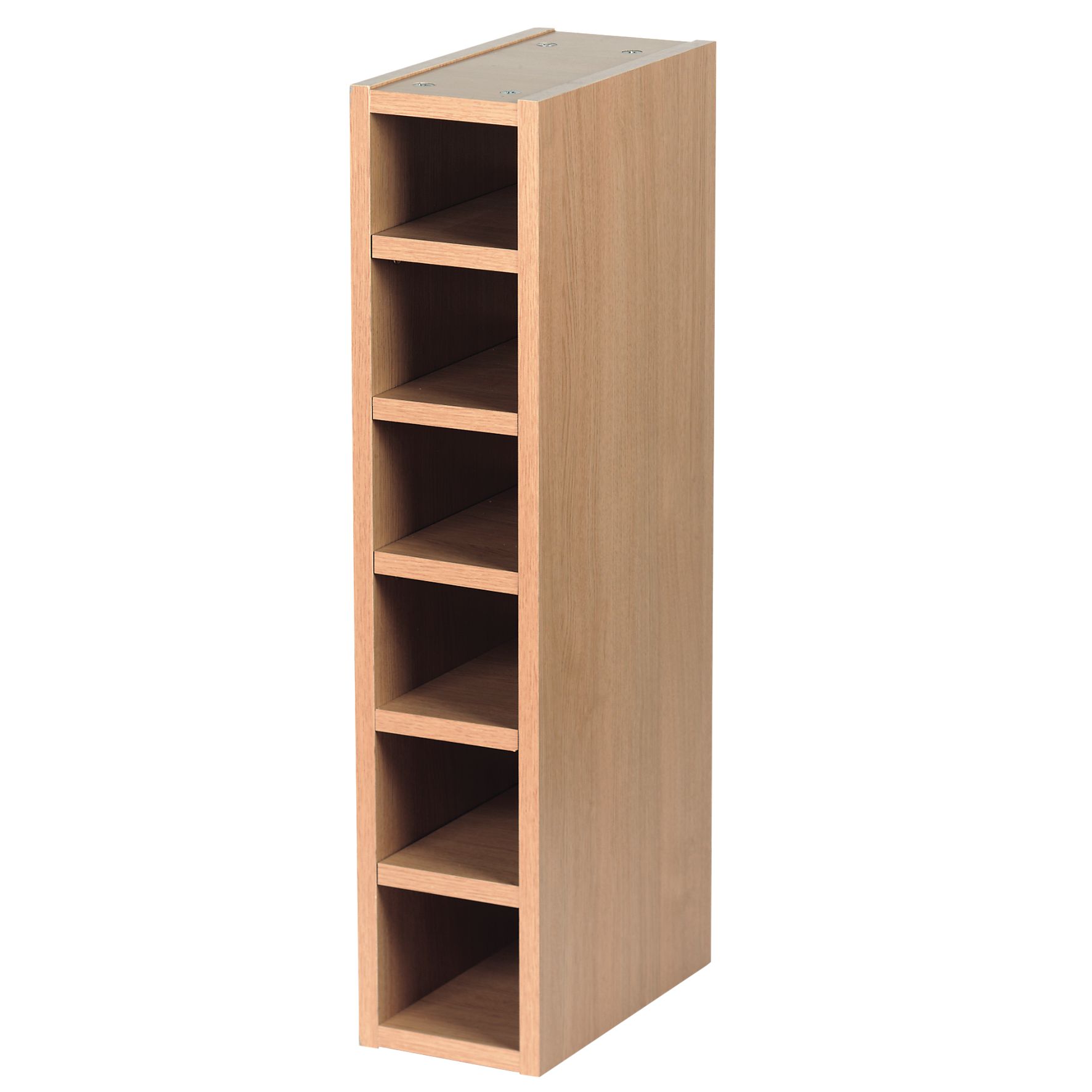 It Kitchens Oak Effect Wine Rack Cabinet W 150mm Departments