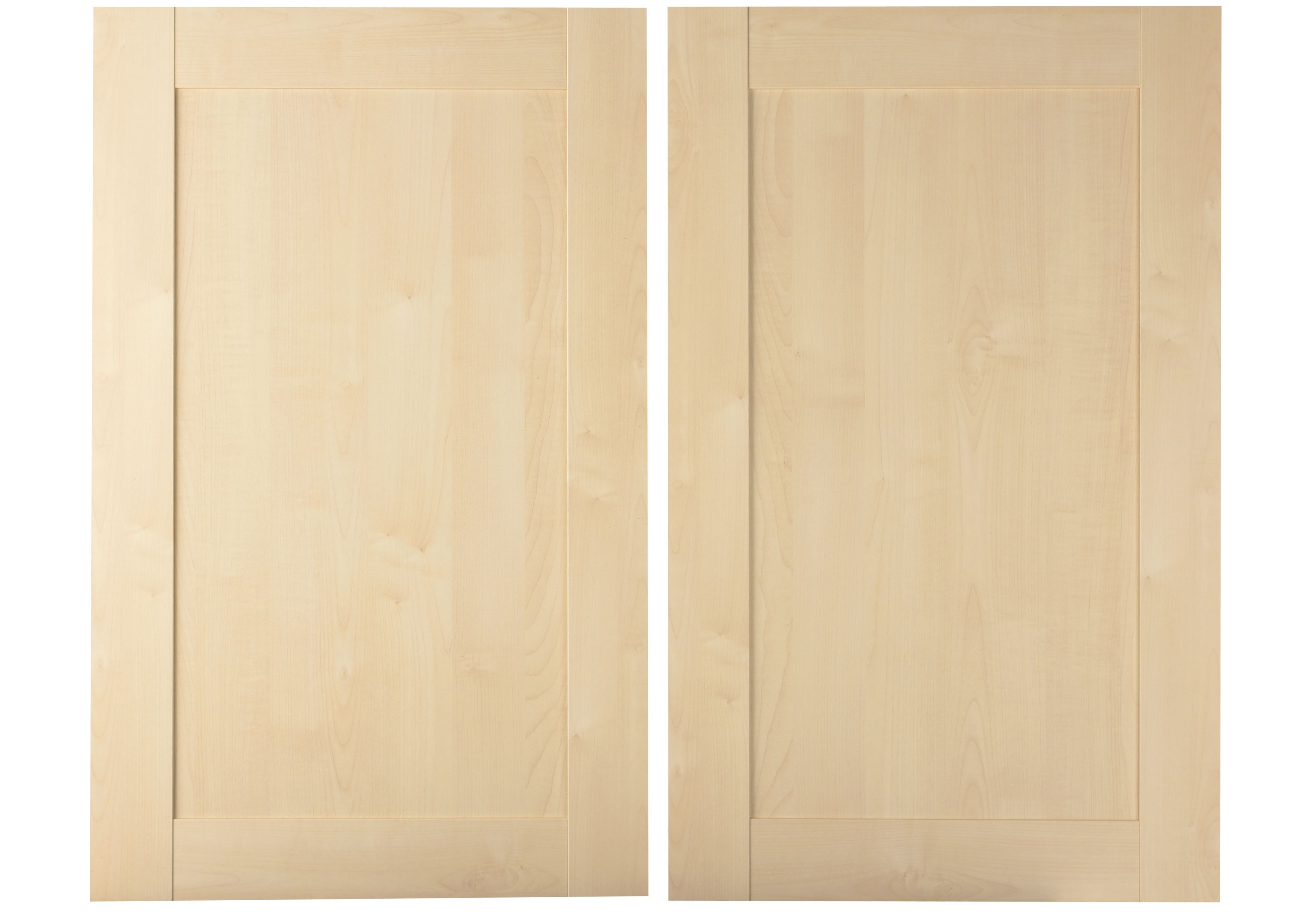 It Kitchens Westleigh Contemporary Maple Effect Shaker Cabinet Door W 600mm Set Of 2 Departments Tradepoint