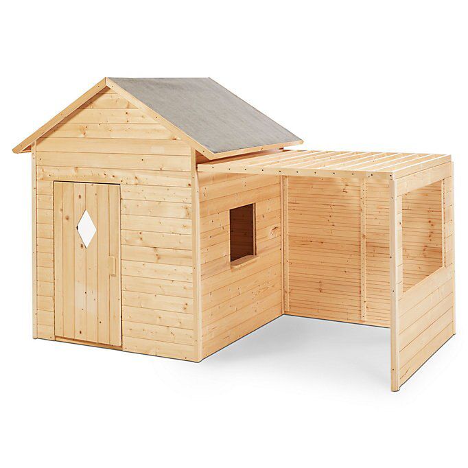 wooden wendy house b&q