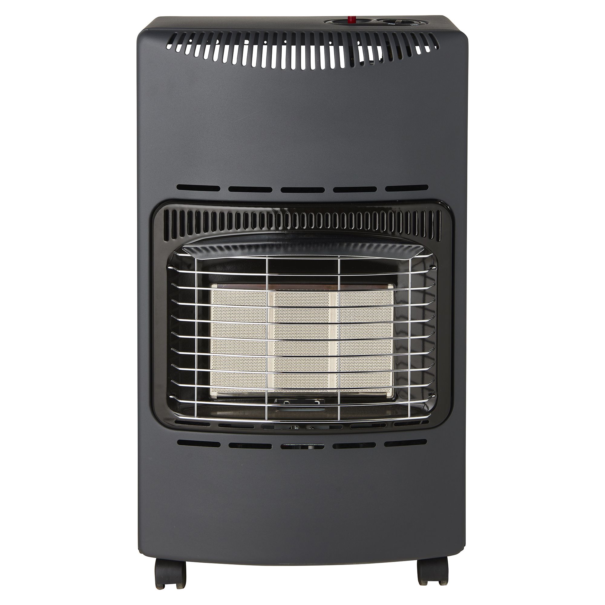 Greengear Coal black 4.2kW Mobile gas heater Departments DIY at B&Q