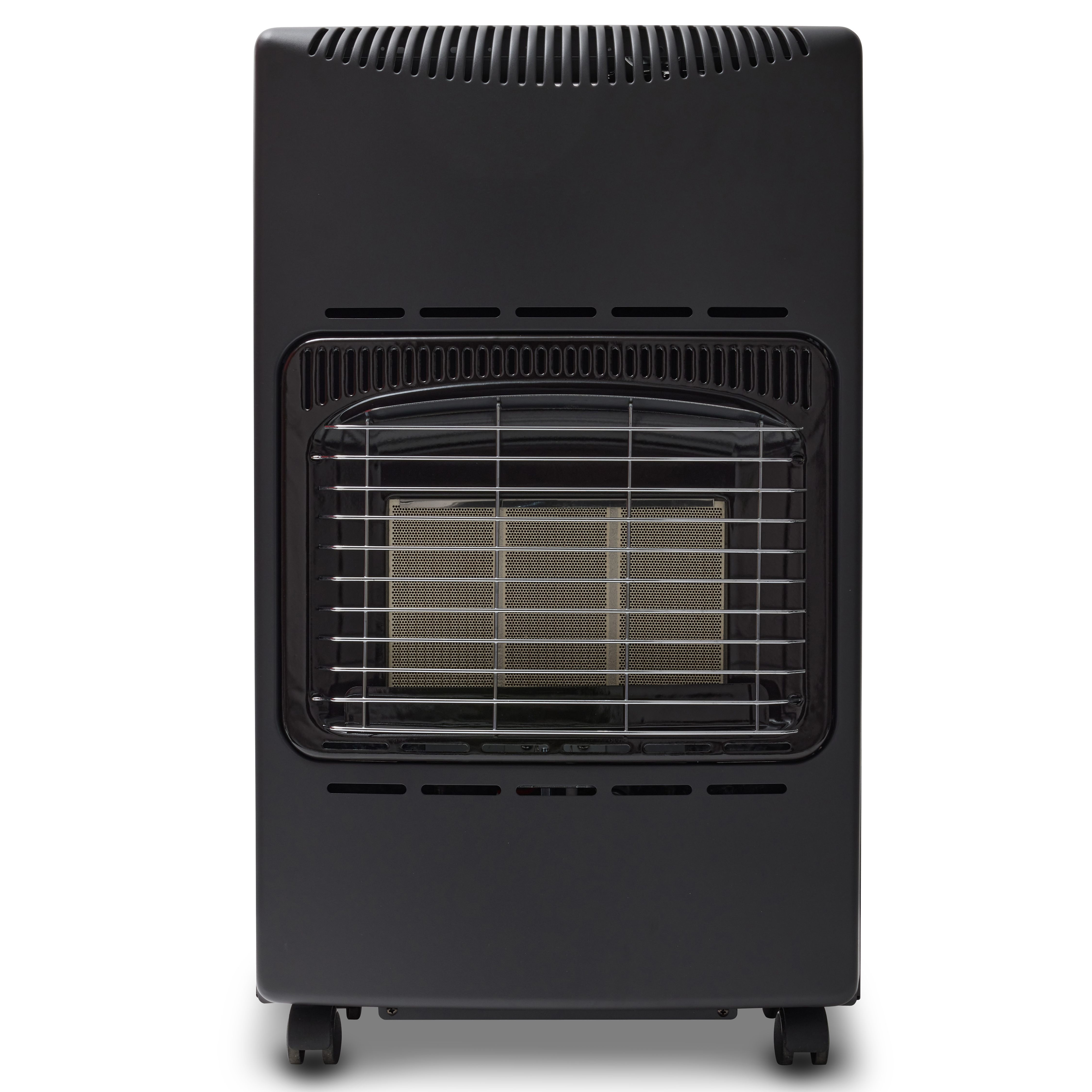 Greengear Coal black 4.2kW Mobile gas heater Departments DIY at B&Q