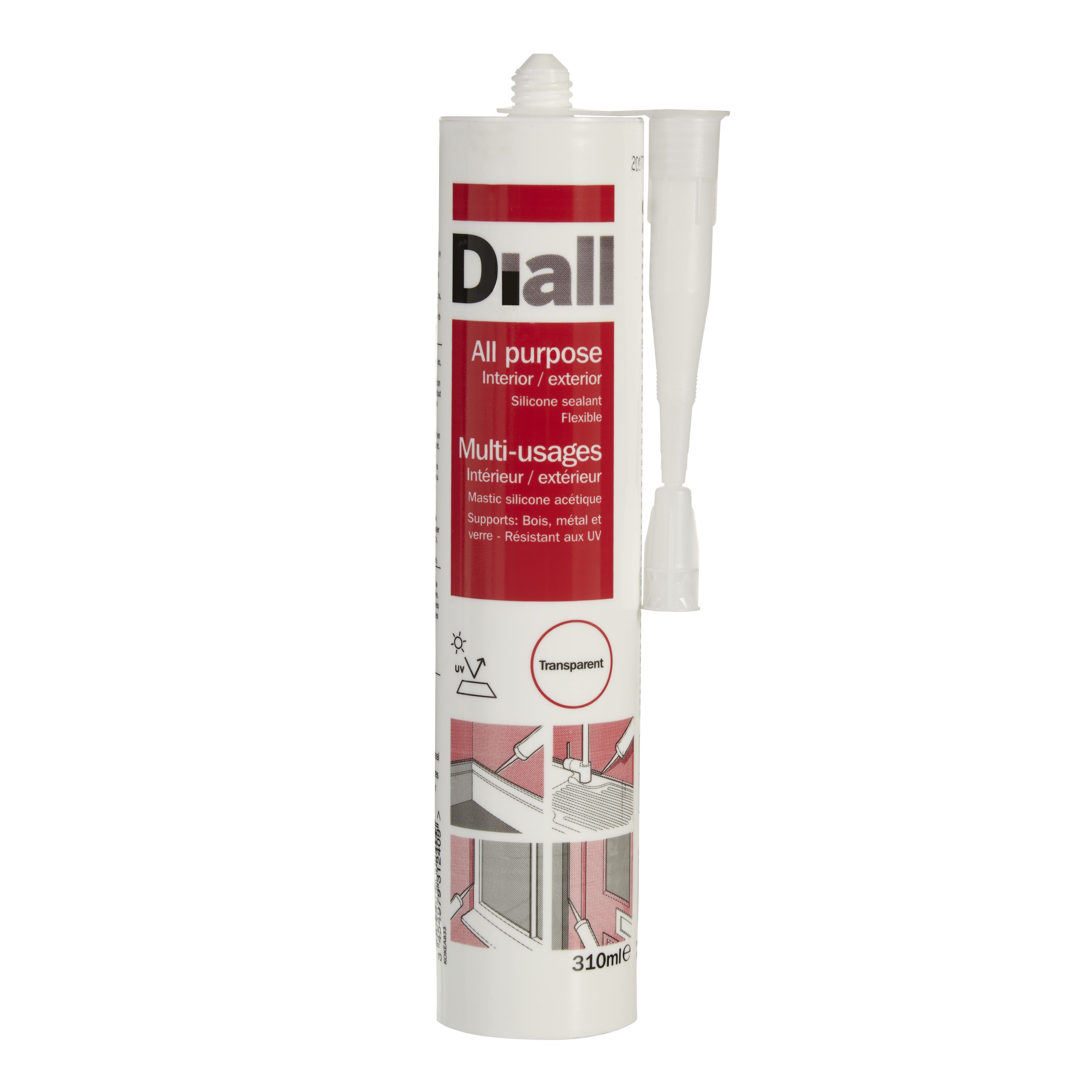 Diall Multi-Purpose Silicone Sealant | Departments | DIY At B&Q