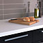 34mm Nordic Grey & white Stone effect Earthstone Round edge Kitchen Worktop, (L)1800mm