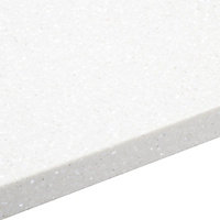 34mm Nordic Grey & white Stone effect Earthstone Round edge Kitchen Worktop, (L)3000mm